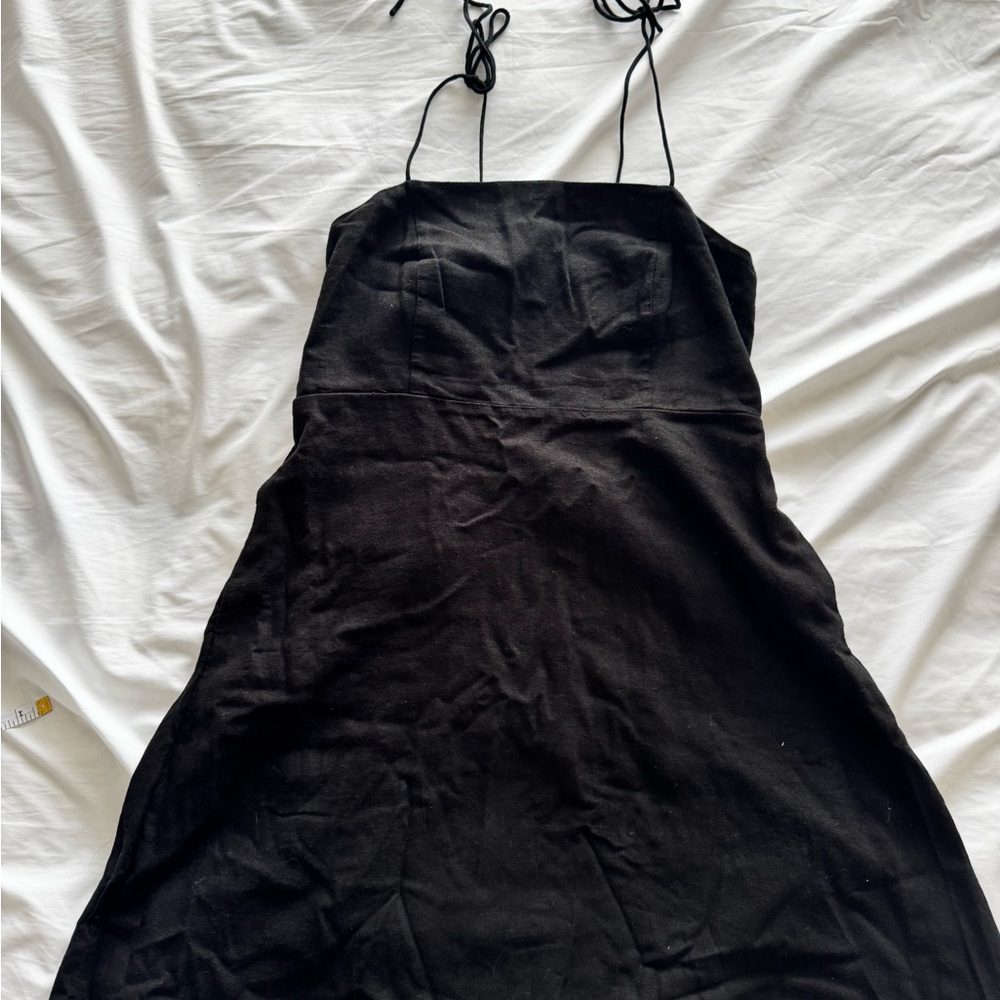 Old Navy Dress Bundle (2) | Black Smocked + Tie Strap Mini | Size Large